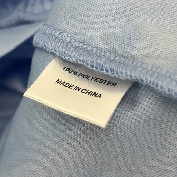 Pink Lily Embroidered Sheath Pencil Dress Medium Mesh Blue V Neck Strappy - Picture 12 of 14